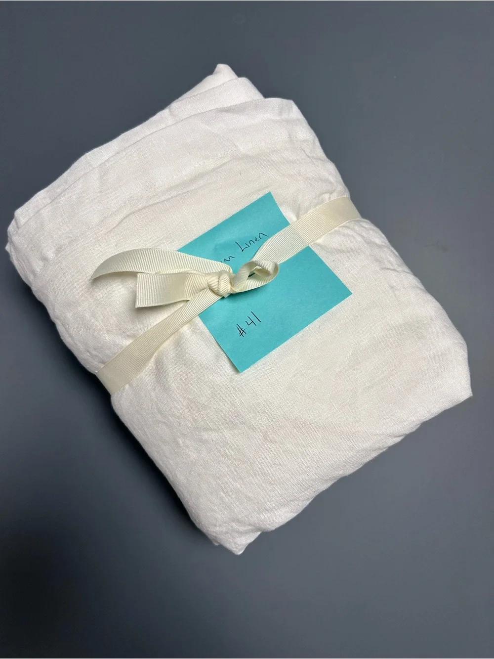 Pottery Barn Twin Belgian Flax Linen White Bed Skirt with Side Pleats 14